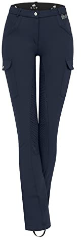 ELT Reithose Micro Jodhpur Cargo Silikon, 36, blau