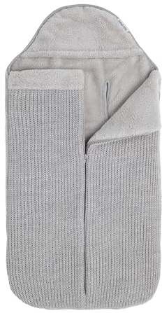 Baby's Only - Fußsack Hope - 0+ Fußsack Babyschale - Gefüttert - für 5- und 3-Punkt-Gurten Autositz - für Jungen und Mädchen - Dusty Grey | Baby Fußsack - Für 5- und 3-Punkt-Gurten Autositz - Babyfußsack Babyschale - Universell verwendbar - für Jungen und Mädchen