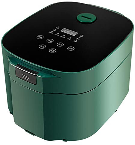 5L Riskokare | Havregryn, Brunt Ris Med Mera, Pekskärm, Non-stick Innerkruka,Green-5L
