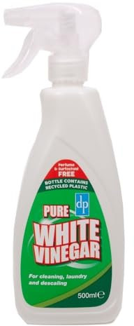 500ml White Vinegar Cleaning Trigger Spray Head, White vinegar for Cleaning Distilled White Vinegar for Cleaning Spray Bottle for Glass, Oven and Window Cleaning (Pack of 1)