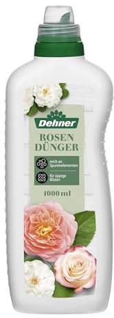 Dehner Rosendünger, hochwertiger Flüssigdünger, Dünger für Rosen, organischer NK-Dünger, ökologisch wertvoll, 1 l, für ca. 150 l, bunt