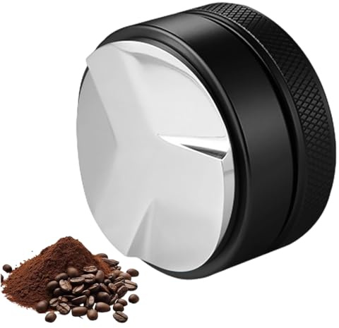 KAHZOR 1 Pezzo Distributore di Caffè 51mm, Polvere di Panno Riempito in Acciaio Inossidabile, Strumento per la Distribuzione del Caffè Macchina per Polvere di Panno da Caffe