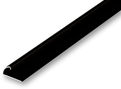 (11.03EUR/m) Teppichklemmprofil schwarz 1000 mm selbstklebend Kantenschutz Profil Abschlussprofil Randschutzprofil
