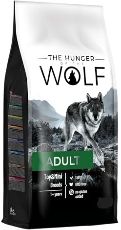 The Hunger of the Wolf Cibo secco per cani adulti di taglia mini e toy (York, Shih Tzu, Chihuahua), linea delicata ricca di vitamina C a base di pollo e agnello - 3 kg