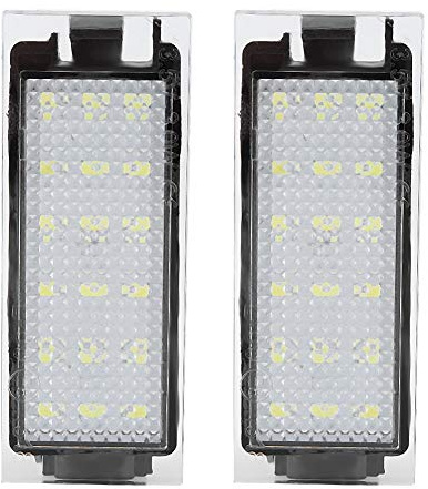 KIMISS Ampoule LED De Plaque D'Immatriculation Pour Twingo, Laguna - Lumière Solaire écoénergétique, Résistante à L'Eau, Installation Facile - 2 Pièces, Blanc Froid
