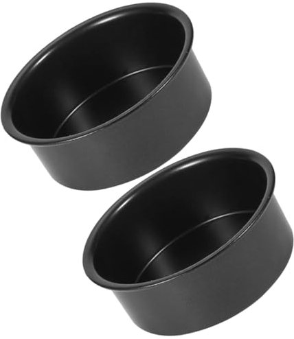 Garneck Set 2 Pezzi Stampi per Torta Rotondi in Acciaio Inossidabile Antiaderenti Fondo Staccabile, Dimensioni Piccole per Casa e Feste