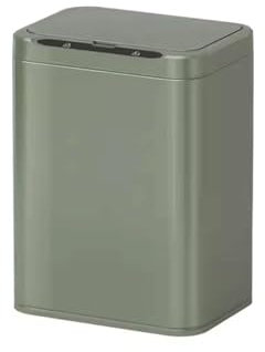 ASerZenith Papelera de baño con Sensor Inteligente, Papelera de Acero Inoxidable para el hogar, para Sala de Estar, Cocina, con Tapa, Papelera automática de Lujo, Papelera de Cocina(Green-25L)