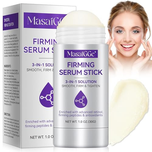 Sérum raffermissant au rétinol - Bâton de sérum raffermissant au collagène - Crème anti-rides pour réduire les ridules, lisser, raffermir et raffermir le visage, le cou et la mâchoire