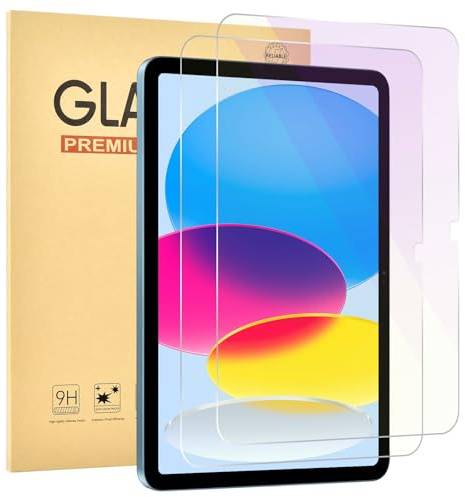 Jngnpn 2 Pack Anti Blue Light Screen Protector for iPad 11th A16 2025 [11 Inch],iPad 10th [10.9 inch] 2022,9H Hardness Tempered Glass Film,Eye Protection,Touch Sensitive,Anti-Scratch
