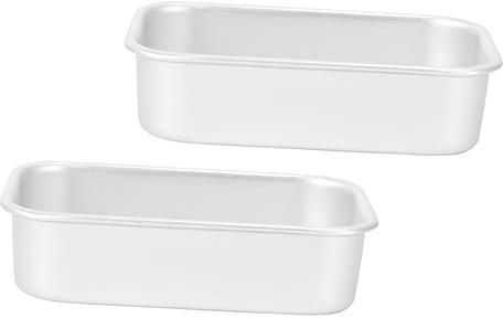 SMASOLO 2pezzi Stampi Da Forno in Alluminio Stampo Per Torte e Dolci Vassoi Per Cottura Toast Uso in Forno Ad Temperature Facile Da Pulire e Modellare