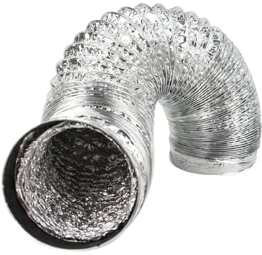 YANSHUYU Abluftschlauch 80-180 mm Entlüftungsschlauch, flexibel, skalierbar, Auspuffrohr, Badezimmer, Küche, Entlüftung LüFtungsschlauch(16cm-1.5M)