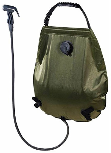 MFH Deluxe Solar Shower approx. 20 Litres with Thermometer Solar Shower Camping Shower Garden Shower Camping Thermometer