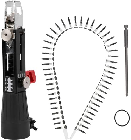 Schraubenbohrkettenadapter für Bohrmaschine, 41 mm-46 mm Spannfutter Range Woodwork Rotary Screw Gun-Aufsatz für Trockenbau-Holzplattendecken, Nagelpistolen-Kollatierung