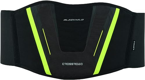 BLACKWILD Nierengurt Motorrad| Crossroad Nierengurt Motorrad Herren und Damen | Effektive Stabilisierung Nierenwärmer Lendenwirbelstütze| Rückenstützgürtel (Gelb, XL)