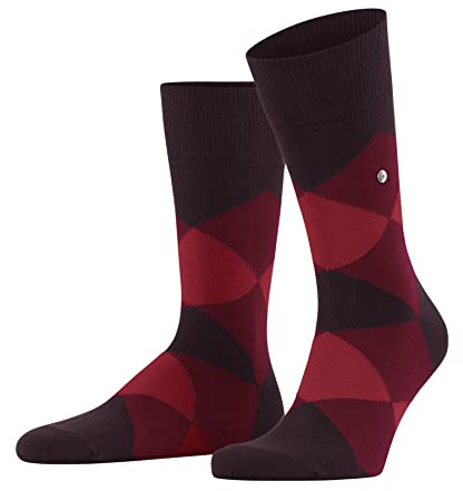 Burlington Clyde Herrstrumpor med hållbar bomull, Röd (Claret 8375), 40-46 EU