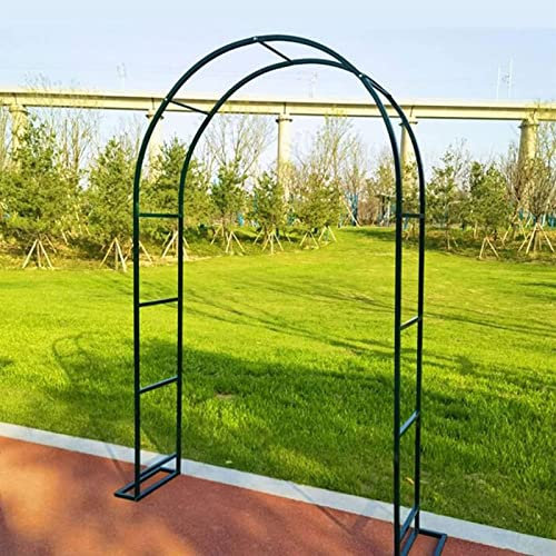 XUJIAY Rankgitter Gartenbogen Rosenbogen Aus Metall Hochzeitsbogen Freistehend Torbogen Rankgitter Für Verschiedene Kletterpflanzen, Laubengang Rankgestell Mit Sockel,350x220x40CM