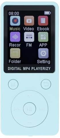 Lettore MP3/MP4 da 64 GB, Lettore Musicale con Bluetooth 5.0, Schermo a Colori da 1,8 Pollici, Lettore Video Musicale Portatile, Registrazione Vocale, Supporto per EBook Espanso
