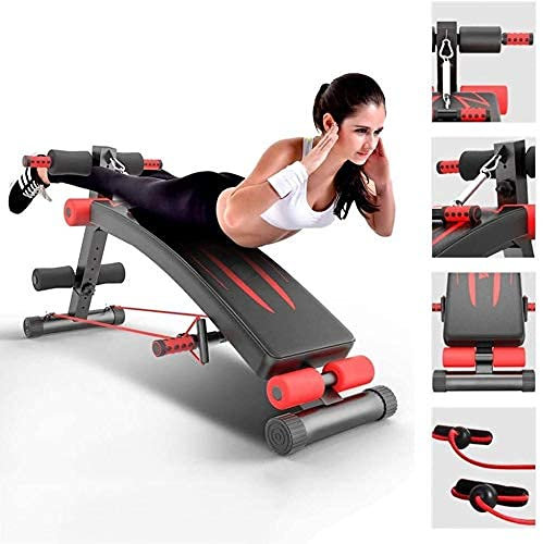 Verstellbare Hantelbank, Sit-Up-Schrägbank, Bauchmuskelbank, Hantel-Trainingshocker, verstellbarer Stuhl, flache Hantelpresse, Hantelbänke, Fitnessmaschine