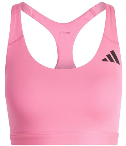 adidas Donna Optime Essentials Workout Medium Support Bra, Lucid Pink, S