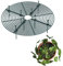 2 Pièces Grille de Protection pour Pot de Fleurs, Grille Protection Plante 52 cm Découpable, Vert Foncé Rond Grille pour Pot de Fleurs pour Chiens, Chats, Enfants, Animaux de Compagnie