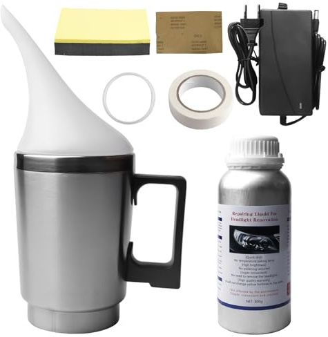 Behogan Auto Scheinwerfer Bedampfen Polierset Set, Scheinwerfer Aufbereitung Set, Universal-Auto Scheinwerfer Reparatur Set, Scheinwerfer PoliturReparaturwerkzeug für Vergilbung/Vage