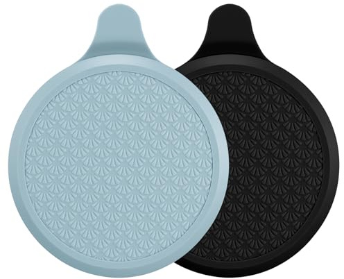 vsshe Silikon badkarspropp 2-pack, 15 cm/6 tum extra stor handfatsplugg, universell duschavloppspropp, återvinningsbart gummiavloppsskydd för diskbänk, handfat, badrum och tvättstugor