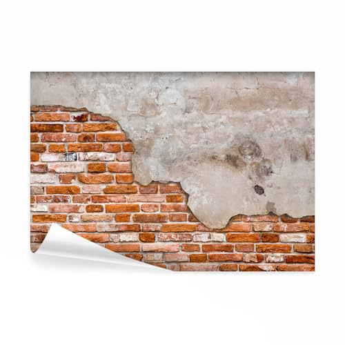 decomonkey Fototapete Steinwand Stein, 350x256 cm, XXL, Ziegel Ziegelmauer | Schlafzimmer, Wohnzimmer, Design, Tapete, Fototapeten, Tapeten, Wandtapete, moderne, Wand