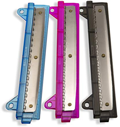 Officemate Ring Binder Hole Punch, Pink,Teal,Smoke, Pack of 3 (90114)