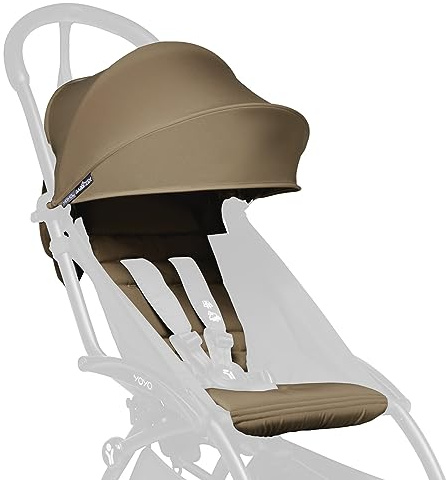 Pack couleur BABYZEN YOYO 6+, Toffee - Textile uniquement: Coussin d’assise, capote assortie et poche arrière zippée - Requiert un cadre YOYO2 (vendu séparément)