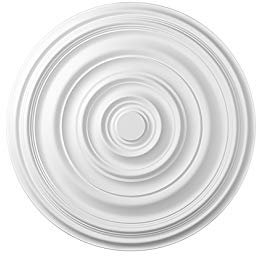 HEXIM Perfect Roseta de estuco para techo de espuma dura de poliuretano, robusta, elemento decorativo (B3044 – 740 mm de diámetro), candelabro, medallón, decoración interior