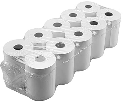 Netuno 10 x termopappersrullar 57 mm x 13 mm x 40 m kassarullar termiskt papper kvittorullar additionsrullar terminaler kassaskrivare kvittoskrivare