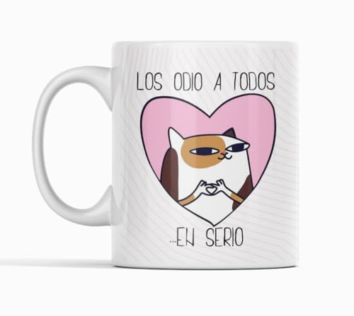 aysd Os odio a todos Taza,Regalo Amigo Invisible,cumpleaños NAVIDAD SORPRESA NUEVO