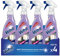 Vetril - Detergente Spray Vetri e Superfici con Antipolvere, Azione Antistatica e Brillantezza Senza Aloni, Ipoallergenico, 650 ml x 4