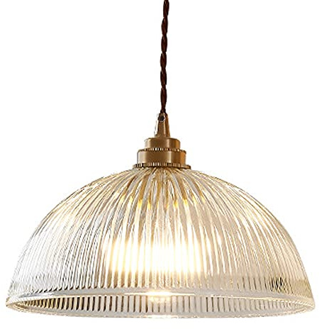 Industrial Clear Glass Dome Pendant Lights Indoor Home Decor Light Fixtures Brass Ceiling Light Modern Hanging Lights For Bedroom Hallway Kitchen Light Marriage