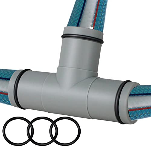 Poolschlauchverbinder | Zwei-Wege-Schlauchkupplungen für 32 mm oberirdische Poolschläuche mit Gummi-O-Ring | Aufstellbare Schwimmbadkupplungen Zubehör zum Wechseln der Rohrrichtung