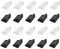 SLIVERBA 20 Piezas Tapa de Enchufe USB Tipo A, Tapa de Puerto USB-A Protector Antipolvo de Silicona,para Computadora Portátil, Tableta,Protección para Cada Puerto USB-A |10x Transparente 10x Negro