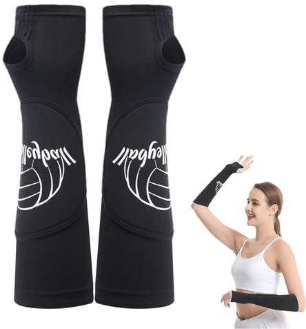 Volleyball-Armschutz – Armschoner, Armschutzpolster, gepolsterte Volleyballärmel für Erwachsene, mit unvergleichlicher Elastizität, passendes Schlag-Unterarm-Ärmel für Herren und Damen, 10,5 cm, Größe