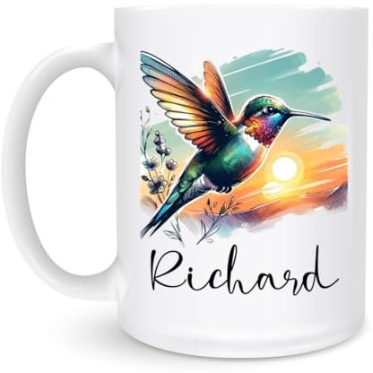 Jumbo Mug Hummingbird Stoneware Coffee Mug Personalized Coffee Mug Durable Tea Mug for Beer Office 330Ml