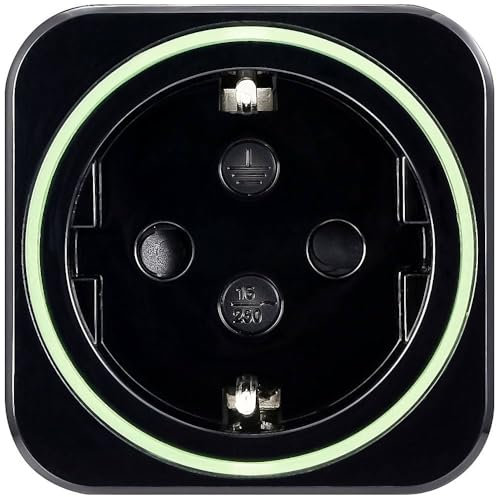 VOLTCRAFT SEM6500 BLACK Energiekosten-Messgerät inkl. Funksteckdose, Datenexport, Datenloggerfunktion, Kostenprognose,