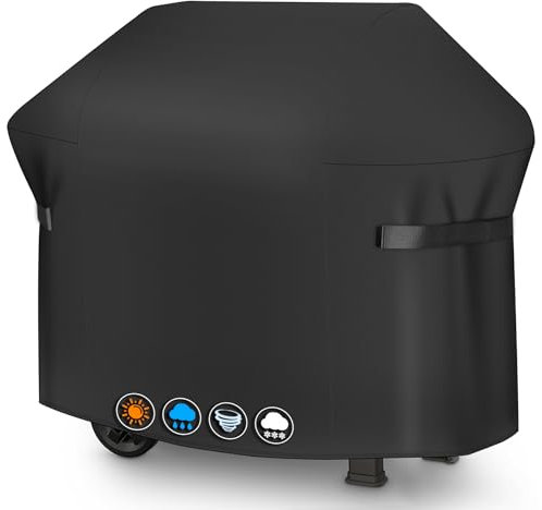Sonharlar BBQ Cover 132 CM 7106 Grill Barbecue Cover for Weber Spirit 300 Series Heavy Duty & Waterproof, PU Cover for Weber Spirit E310, Sprit E315, E330 and Spirit ii E310(132 L x 66 W x 109 H cm)