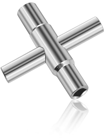 Vierkantschlüssel,4 Kant Schlüssel,Entlüftungsschlüssel,6.5mm/7mm/8mm/9mm Wasserhahnschlüssel Vierkantschlüssel Wasserhahn,4 Wege Universal Schlüssel,Heizungsentlüftungsschlüssel,Wasserhahn Schlüssel