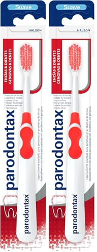 Parodontax, Cepillo de dientes Suave, Encías & Dientes, Ayuda a Detener y Prevenir el Sangrado de Encías (Paquete de 2)