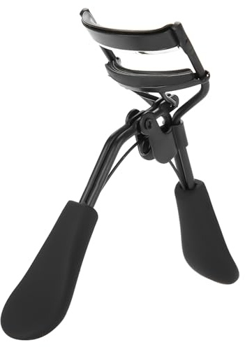 Yinhing Wimpernzange, Professioneller Edelstahl mit Superweichem Silikonpad für Alle Augenformen, Erzeugt Langanhaltende, Voluminöse Locken (BLACK)