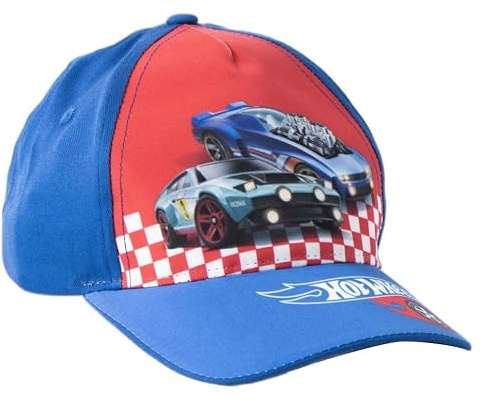 Gorra infantil Hot Wheels ajustable para niños y niñas – Gorra Hot Wheels con visera curva para verano, parque y playa