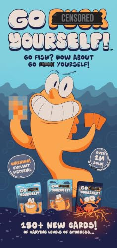 Go F Yourself Adult Card Game — Rude Twist on Go Fish, Hilarious Party Game for Adults, Perfect for Bachelorette Parties, Game Nights & Get-Togethers, New Edition Ages 17+