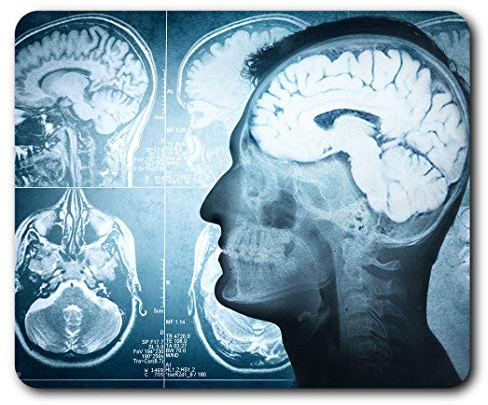 Destination Vinyl Ltd Brain XRay 21286 Mauspad für Computer, PC, Laptop, Gaming, Büro, Zuhause, Schreibtisch, Zubehör