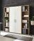 abschliessbare Regalwand Aktenschrank Büroschrank Schrankwand Büromöbel Regal Office Edition in Eiche Sonoma/weiß (Set 3 hoch)