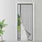 ESMAYULO Moustiquaire Porte Magnétique à Ouverture Latérale 100x220 cm, Installation Facile sans Perçage, Anti-Moustiques & Insectes pour Porte Fenêtre/Balcon - Noir