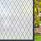 Deabevn Fensterfolie Blickdicht von Aussen, Milchglasfolie Statisch Haftend & UV-Schutz, 44,5 x 200 cm Schwarze Gitter Sichtschutzfolie Wiederverwendbar für Badezimmer, Küche, Fenster, Tür
