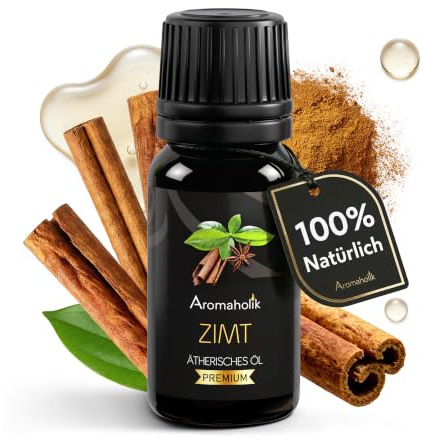 Zimtöl BIO 10 ml – 100% natürlich, ätherisches Öl aus Indien für Diffuser, Saunaaufguss & Aromatherapie, Zertifiziertes Öl für Sauna & Massage